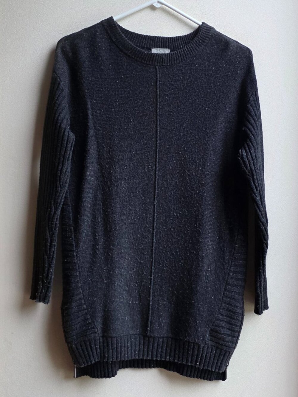 T By Talbots Black Scoop Neck Sweater Size Petite XS